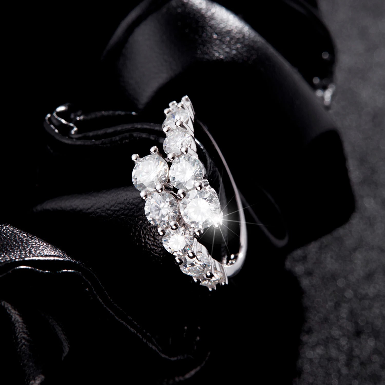Classic Eternity Band Ring | 925 Sterling Silver & Round CZ | Bridal & Engagement Jewelry