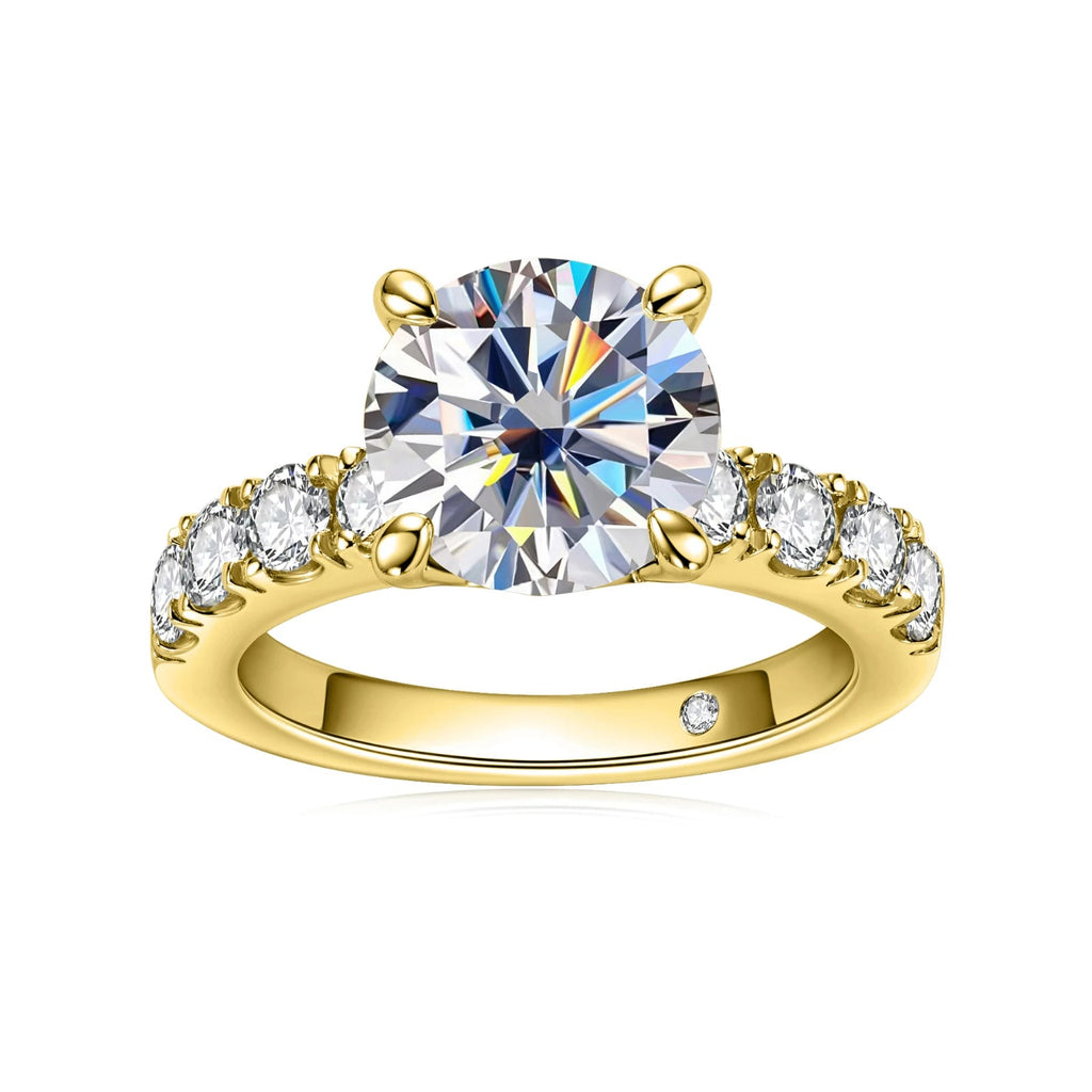 AnuJewel 4.3cttw D Color Moissanite Engagement Rings