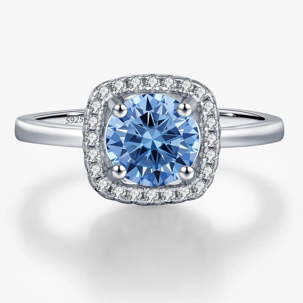 1.0CT D Color VVS1 Moissanite Solitaire Ring | 925 Sterling Silver | Classic Prong Setting