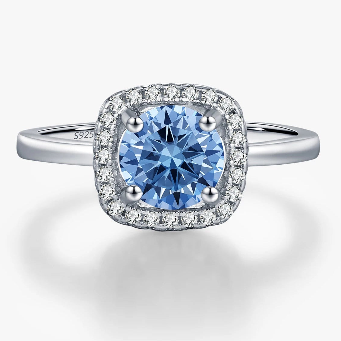 1.0CT D Color VVS1 Moissanite Solitaire Ring | 925 Sterling Silver | Classic Prong Setting