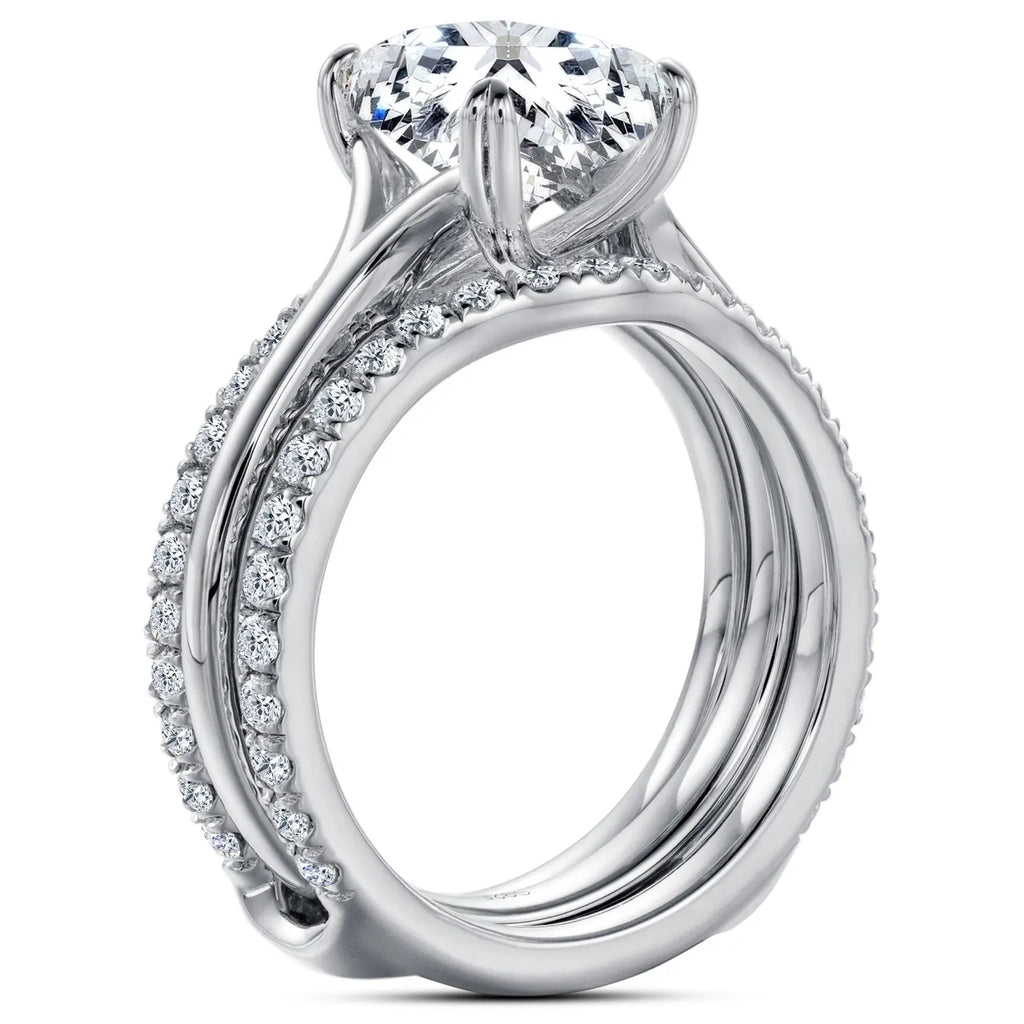Moissanite 925 Silver Wedding Ring
