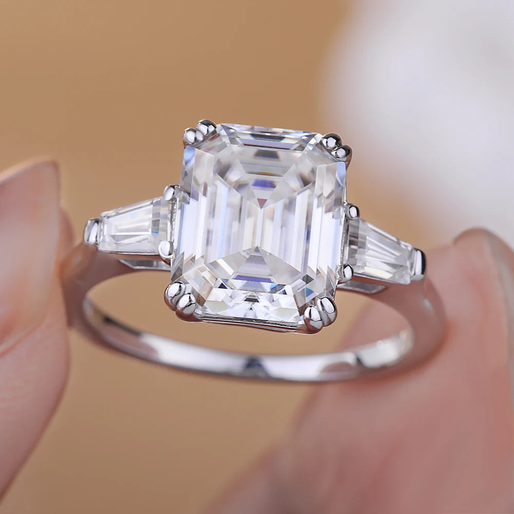 1-4CT Full Moissanite Ring for Women