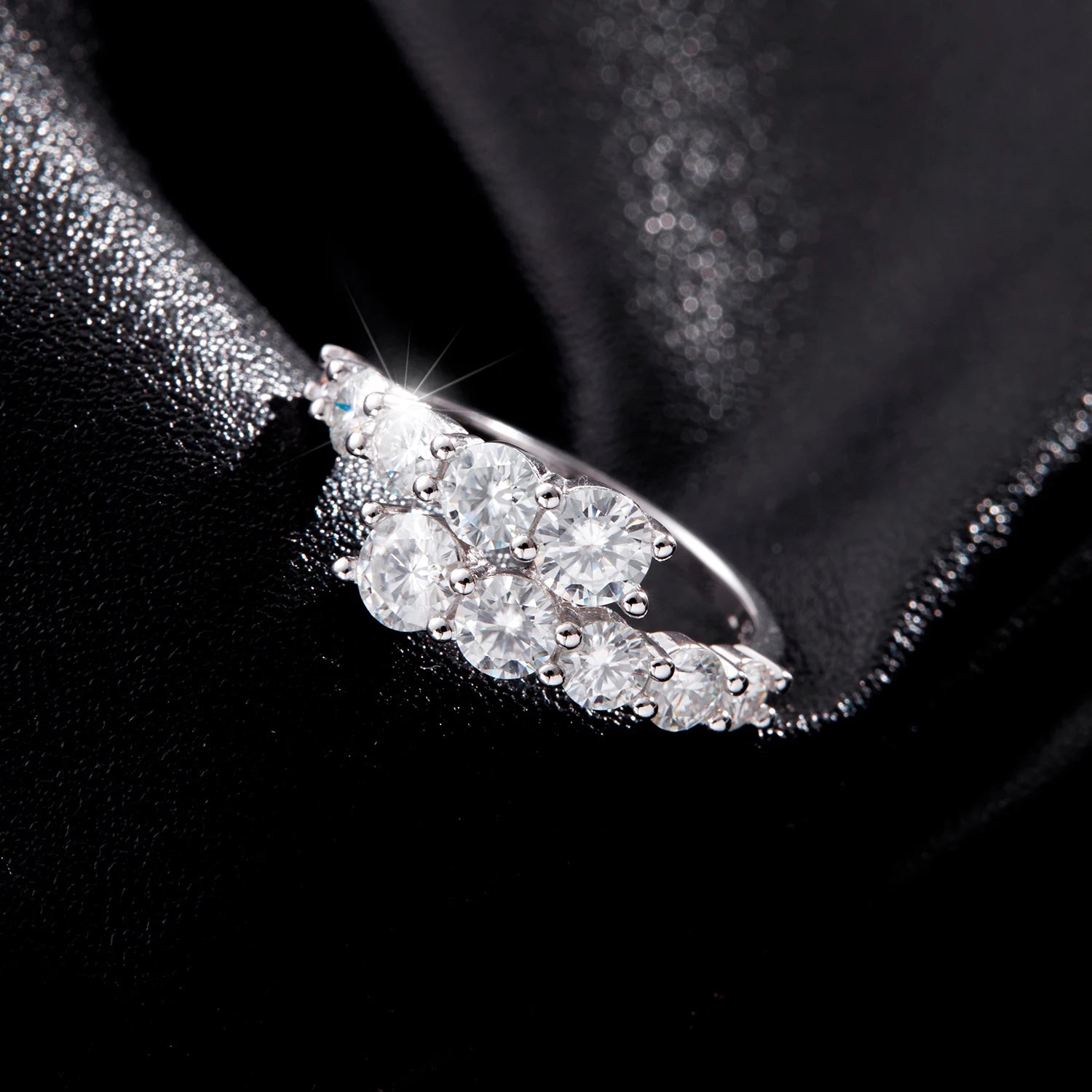 Classic Eternity Band Ring | 925 Sterling Silver & Round CZ | Bridal & Engagement Jewelry
