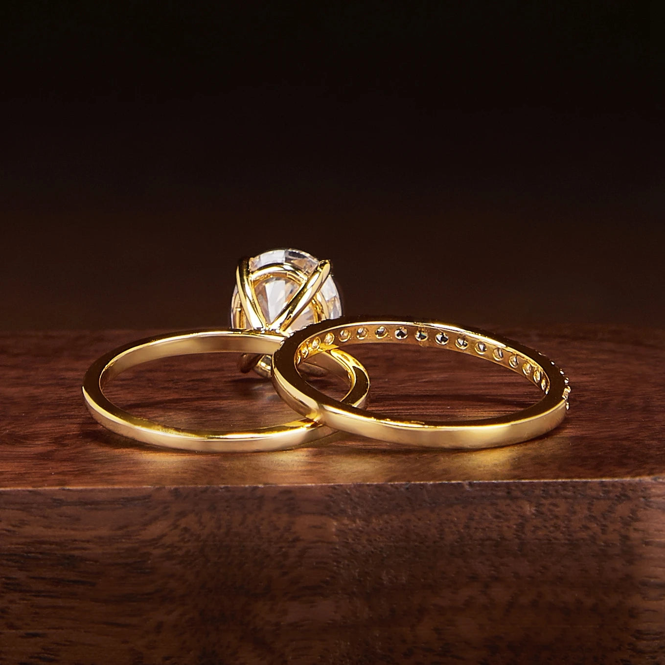 Classic Oval Cut 925 Silver Moissanite Engagement Ring