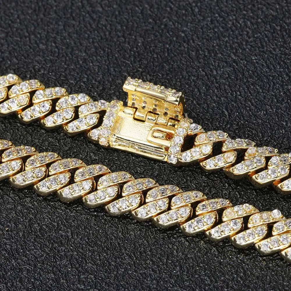 6mm Iced Out Cuban Link Bracelet | Gold & Silver Hip Hop CZ Jewelry