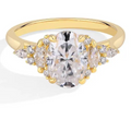 Lumilux Oval Solitaire Ring — 2.5CT D-Color VVS1 Moissanite | 925 Sterling Silver | Engagement & Wedding