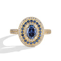 Oval Cut D Color VVS1 Moissanite Solitaire Ring | 925 Sterling Silver | GRA Certified