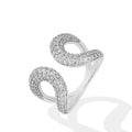 Hollow Moissanite Cocktail Ring | D VVS1 | 925 Sterling Silver