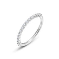 Moissanite Eternity Band Ring | D Color VVS1 | 925 Sterling Silver | GRA Certified
