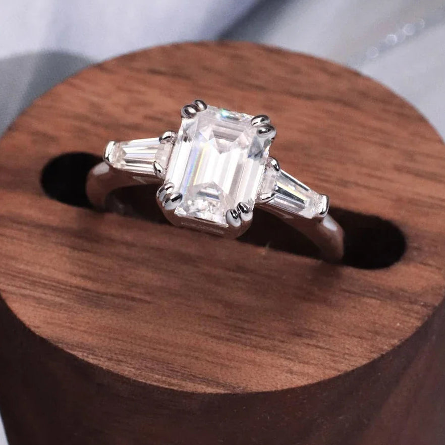 1-4CT Full Moissanite Ring for Women