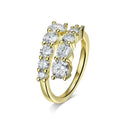 Full Eternity Moissanite Band | 10-Stone Wedding Ring in S925 Sterling Silver