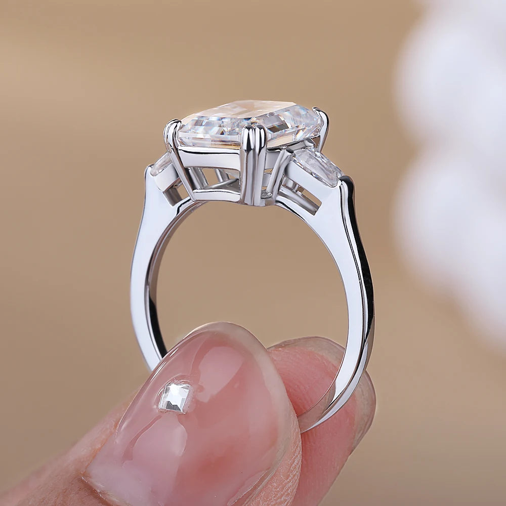 1-4CT Full Moissanite Ring for Women