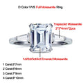 1-4CT Full Moissanite Ring for Women