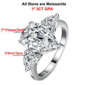 Pear Cut Moissanite Engagement Ring | 925 Sterling Silver | GRA Certified | 1–4ct