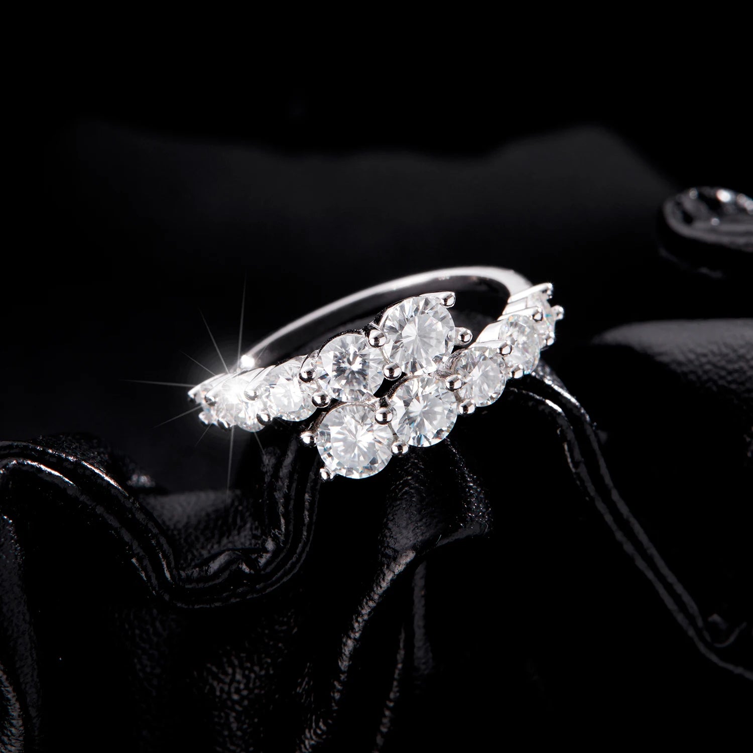 Classic Eternity Band Ring | 925 Sterling Silver & Round CZ | Bridal & Engagement Jewelry