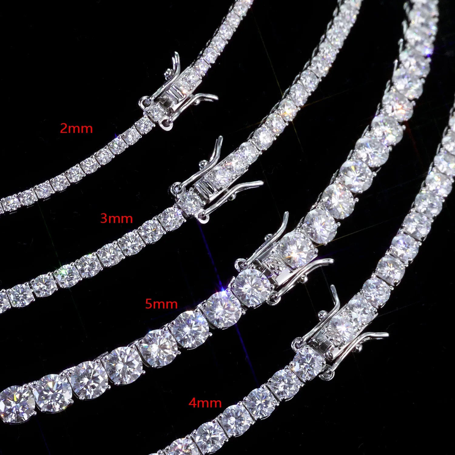 Iced Out Moissanite Tennis Bracelet | Hip Hop CZ Charm Bracelet with GRA Certificate