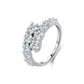 Classic Eternity Band Ring | 925 Sterling Silver & Round CZ | Bridal & Engagement Jewelry