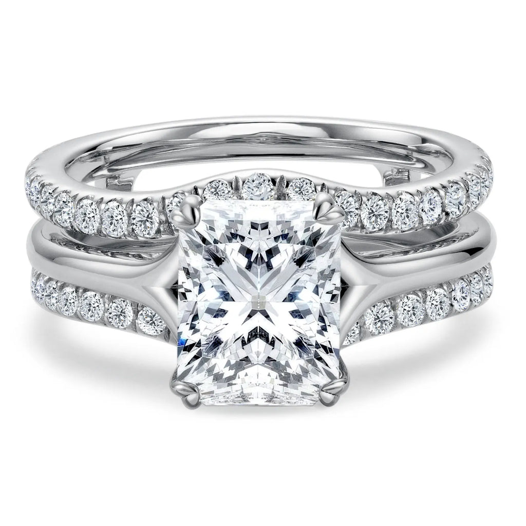 Moissanite 925 Silver Wedding Ring