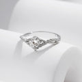 Crown Moissanite Solitaire Ring | D VVS1 | 925 Sterling Silver