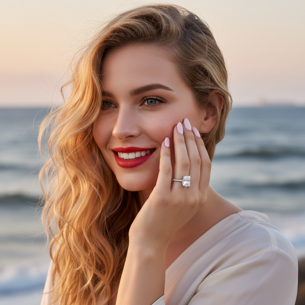 3 Carat Moissanite 925 Sterling Silver