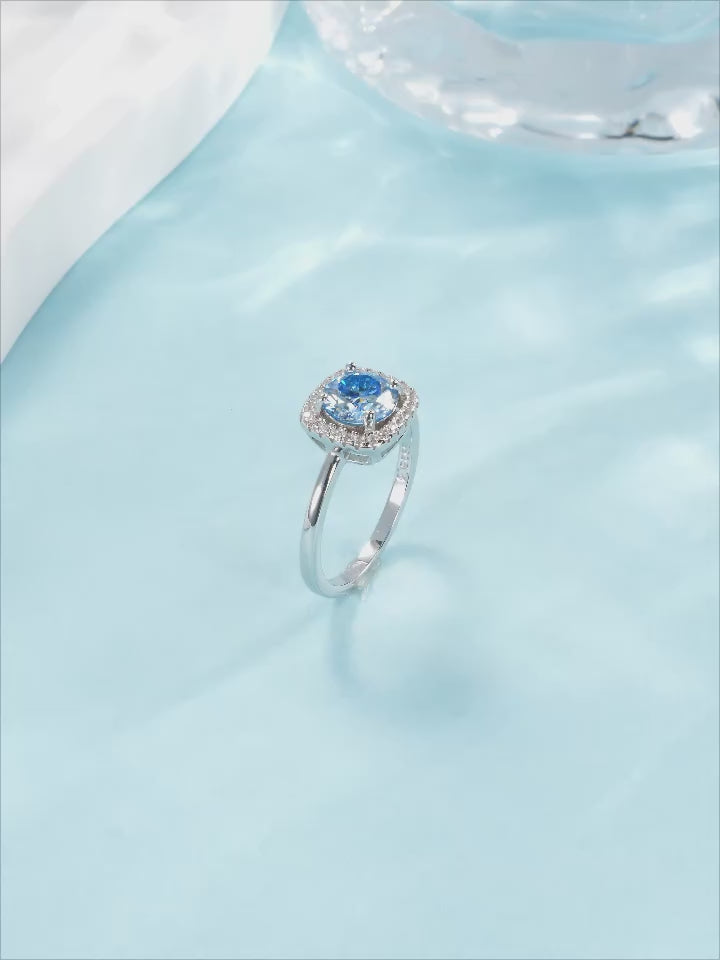 1.0CT D Color VVS1 Moissanite Solitaire Ring | 925 Sterling Silver | Classic Prong Setting