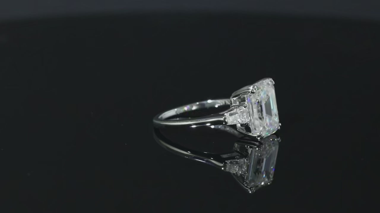 1-4CT Full Moissanite Ring for Women