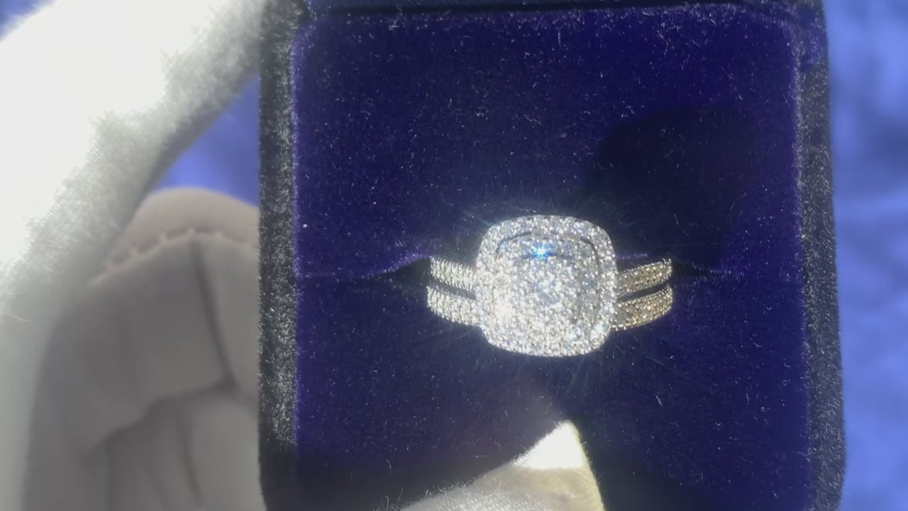 Moissanite Ring 2pcs