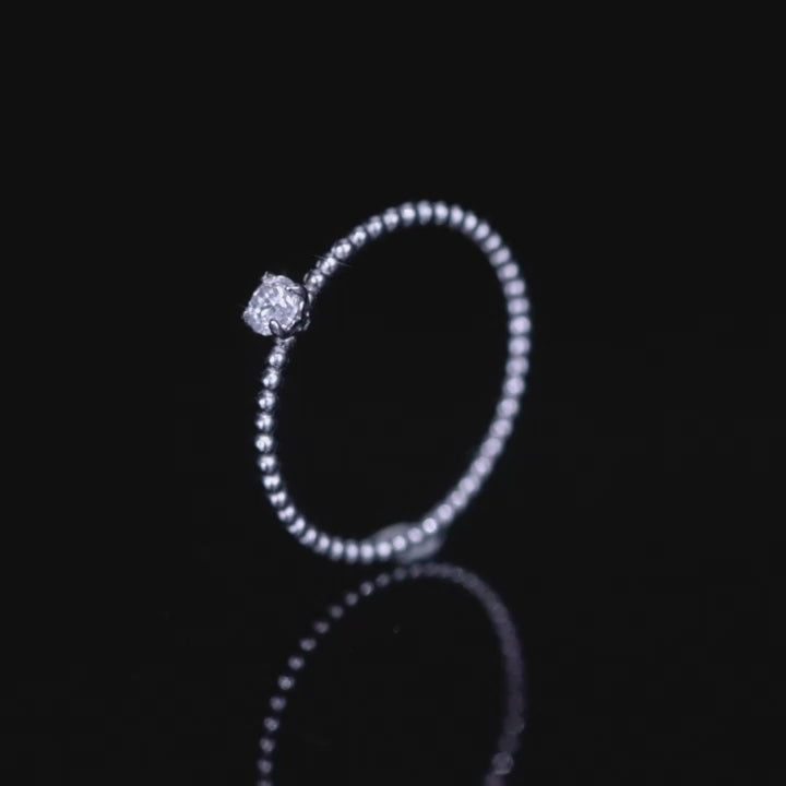 Lumilux Eternity Moissanite Band Ring | 925 Sterling Silver | Round VVS1 D-Color