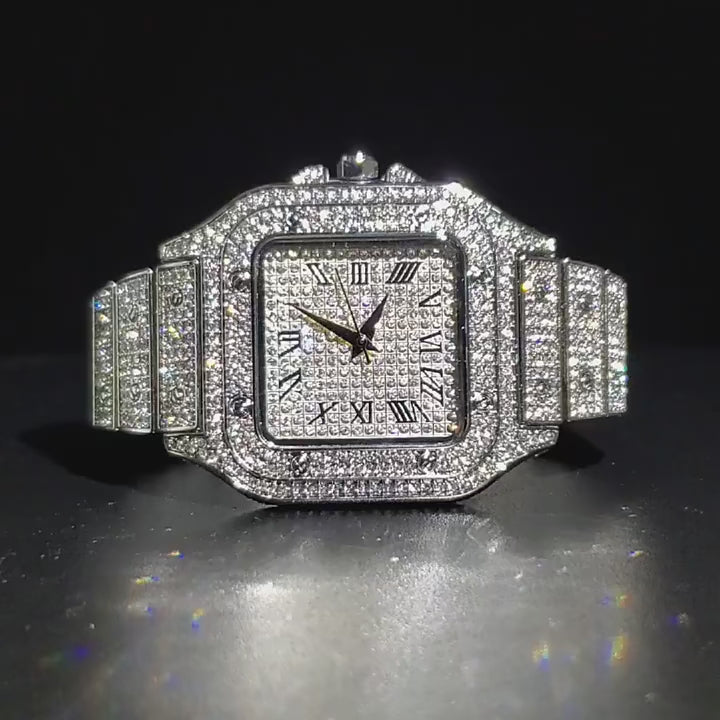 TVK Rectangle Quartz Watch – Stainless Steel Bracelet Watch for Women & Men | Rose, Silver, Gold