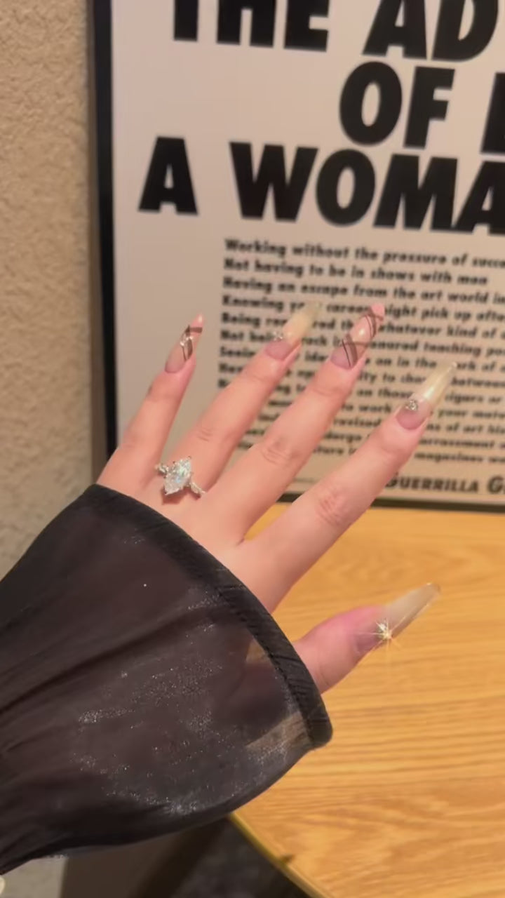 Marquise Cut Moissanite Engagement Rings