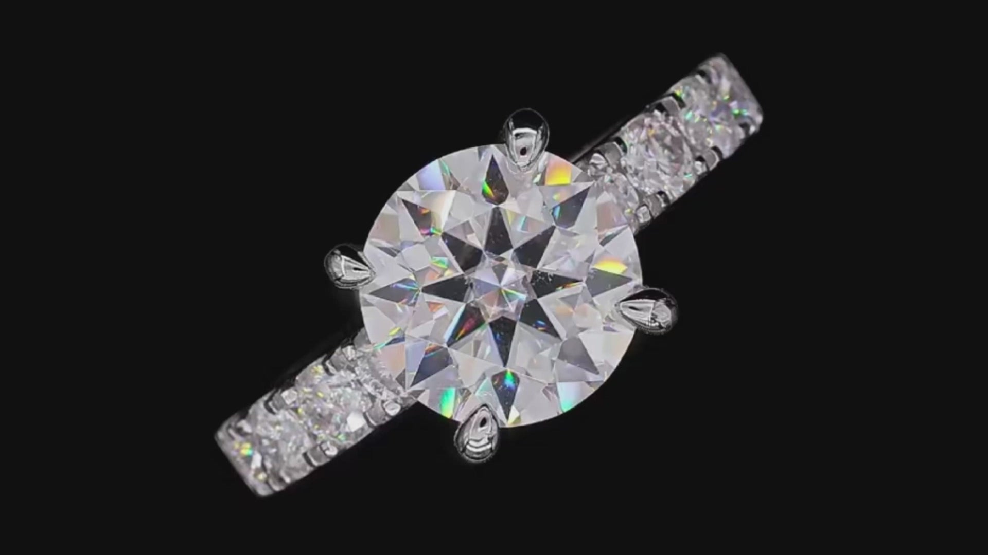 AnuJewel 4.3cttw D Color Moissanite Engagement Rings